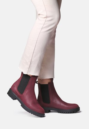 CARLA - Bottines à plateau - bordeaux