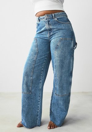 Next CARPENTER WIDE - Laisvo kirpimo džinsai - mid blue