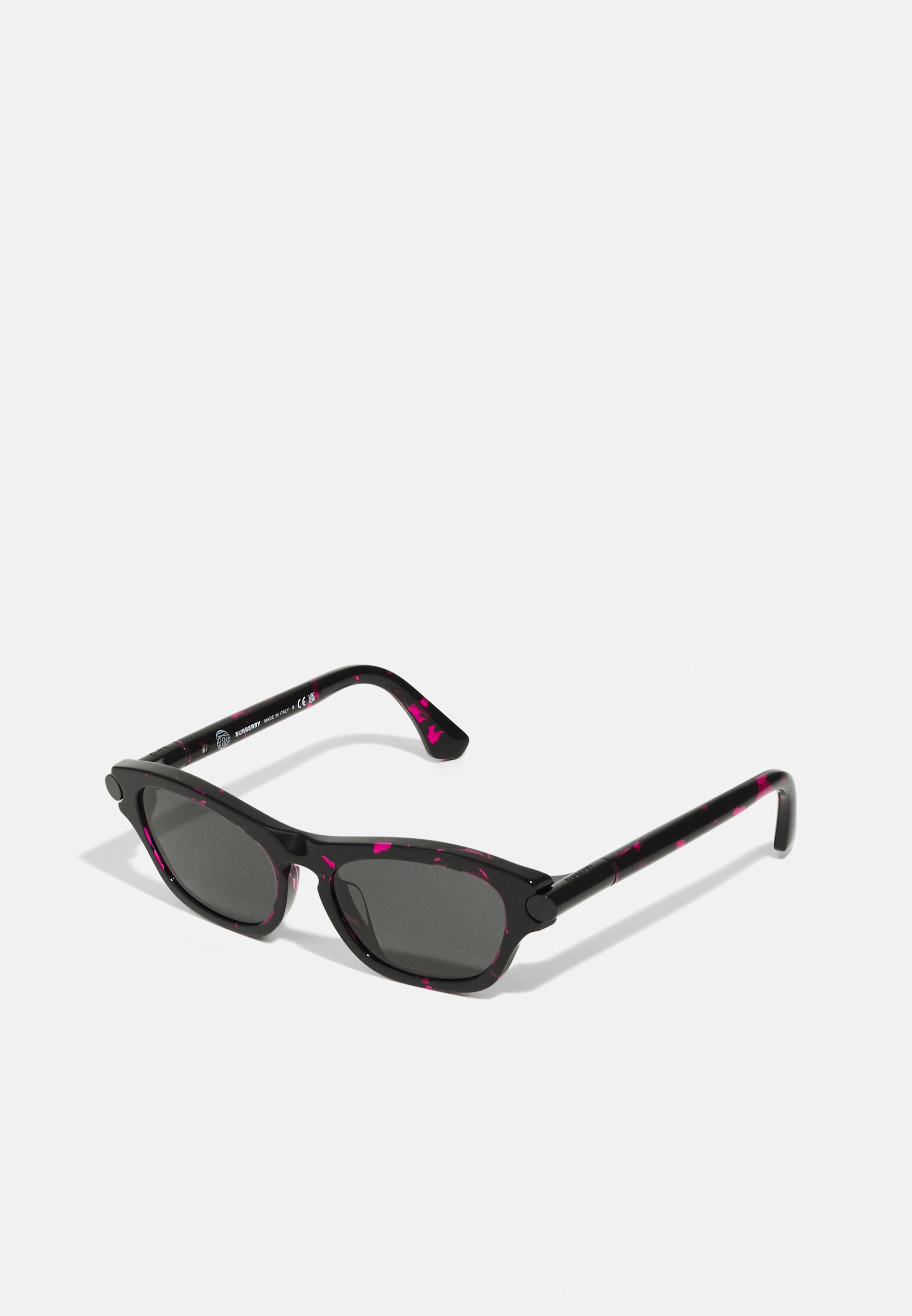 Burberry UNISEX - Sunglasses - fucsia havana/dark grey/pink 