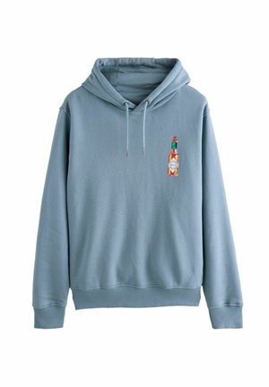 Next REGULAR FIT - TABASCO LICENSE GRAPHIC PRINT - Hoodie - blue
