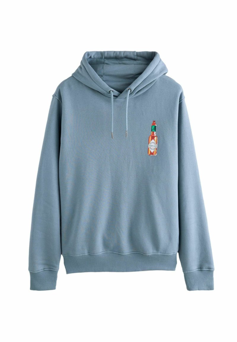 Next REGULAR FIT - TABASCO LICENSE GRAPHIC PRINT - Hoodie - blue