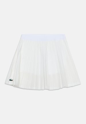 Lacoste, LOGO SPORT SKIRT - Skladaná sukňa - blanc