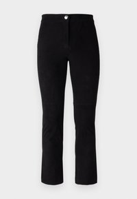 PANTS - Lederhose - black