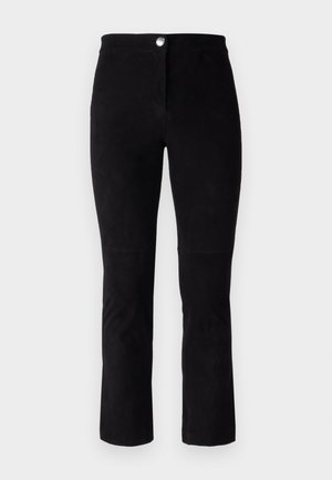 STUDIO ID PANTS - Skindbukser - black