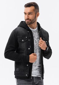 Ombre WITH HOOD  - Farkkutakki - black