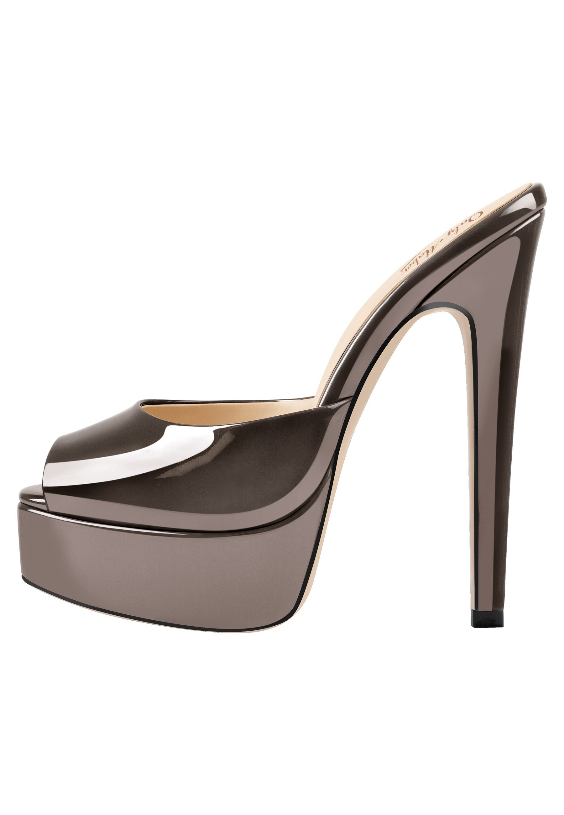 Only Maker Sandalen met plateauzool - gunmetal - Zalando.nl