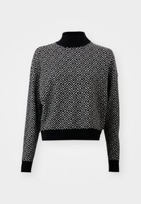 Vero Moda VMARIA ART BATWING HIGHNECK  - Pulóver - black/birch