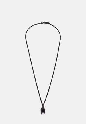 ROCK HAND NECKLACE UNISEX - Necklace - matt black