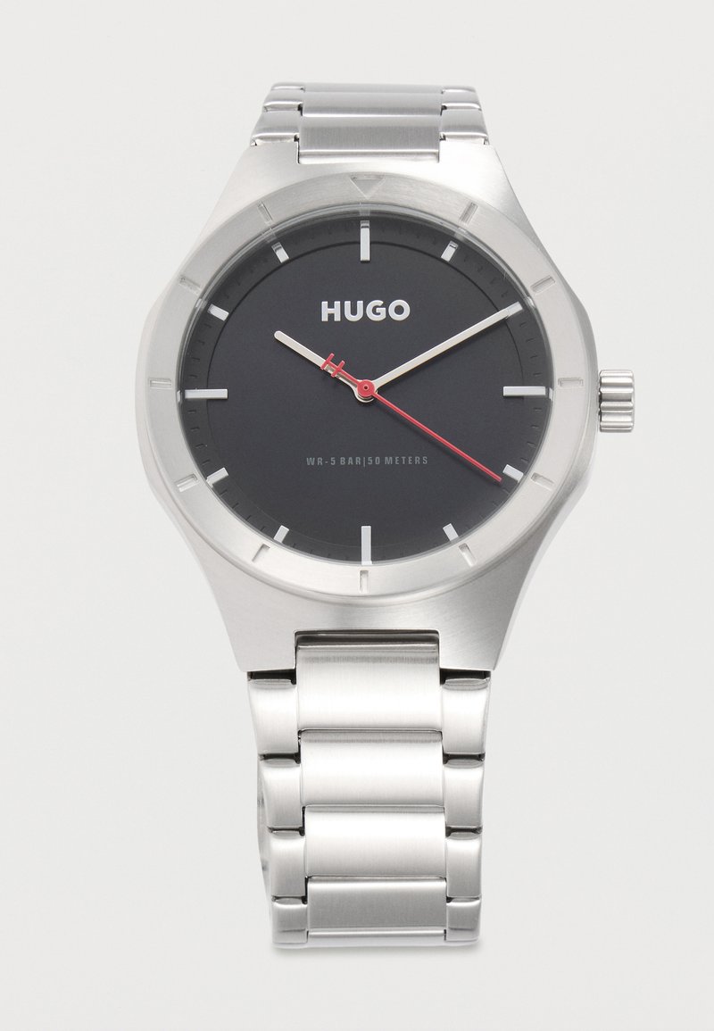 HUGO LIT - Watch - silve-coloured/black/silver-coloured - Zalando.co.uk