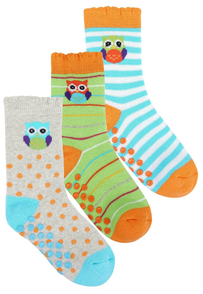 Normani ANTI SLIP 3 PACK - Socks - eule