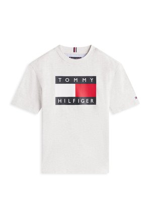 HERITAGE PRINTED FLAG - T-Shirt print - light grey heather