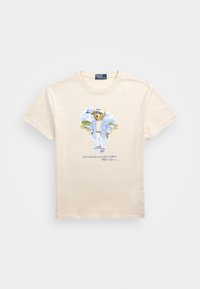 CUSTOM SLIM FIT POLO BEAR JERSEY T-SHIRT - Tricou cu imprimeu - nevis