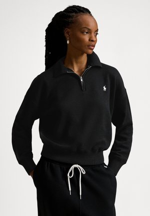 LIGHTWEIGHT FLEECE QUARTER-ZIP - Camisola - polo black