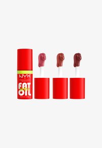 NYX Professional Makeup HOME ALONE FAT OIL LIP DRIP TRIO - Kit make up - missed call, newsfeed, sprinkle sprinkle