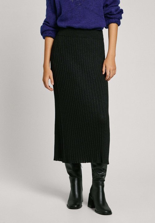 Slfshelly Mw Ankle Skirt Black