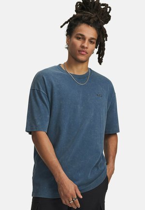 GRAPH HW OS LOGO WASH - T-shirt basic - wham blue