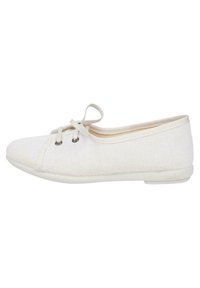 Chaussures Enfant Fille - Ballerines - Cérémonie - Cuir - Blanc Verni