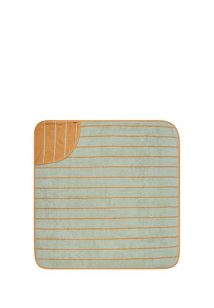 Sterntaler, KAPUZENBADETUCH 100X100CM BÄR BO MIT STREIFEN, MINTGRÜN - Bath towel - mintgrün