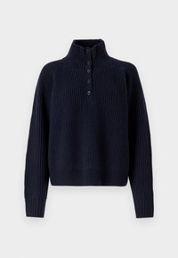BUTTONED COLLAR  - Strikkegenser - navy