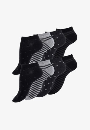 Vincent Creation, "DOT´S AND STRIPES" 8 PAAR - Chaussettes - schwarz grau anthrazit