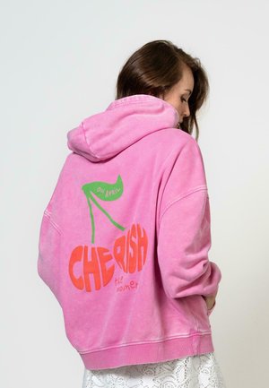 CHERISH - Kapuzenpullover - fuchsia acid