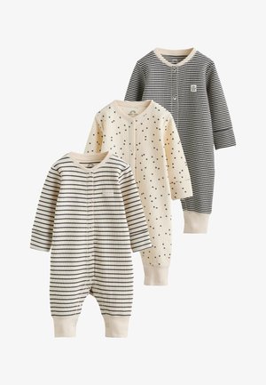 Next, REGULAR FIT - BABY SLEEPSUITS 3 PACK . - Natdragt - monochrome waffle