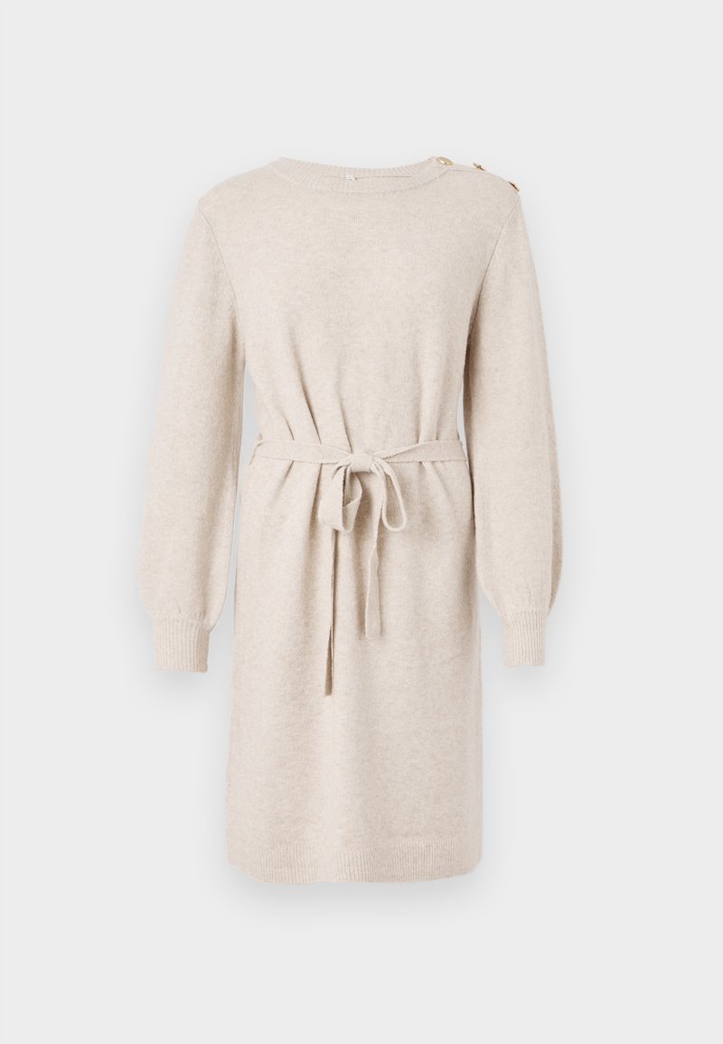 Only Gebreide jurk beige Only Gebreide jurk beige