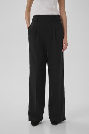 My Essential Wardrobe THE TAILORED HIGH - Stoffhose - black