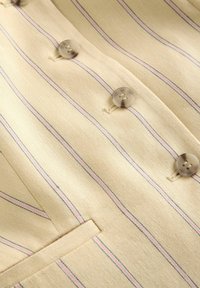Next STRIPED SQUARE NECK - Weste - yellow