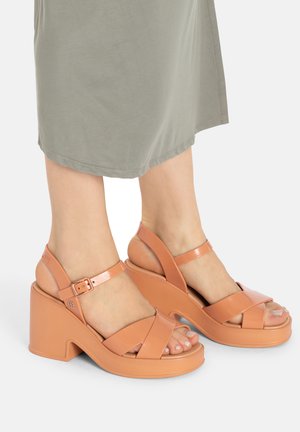 Platform sandals - dunkelbraun