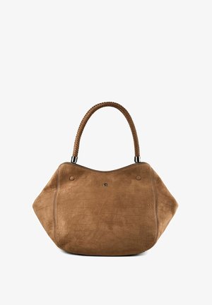 AIGNER, CARRE SOFT SCHULTERTASCHE LEDER 33 CM - Handtasche - saddle brown