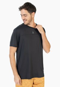 Spyder SPYDER MEN SHORT SLEEVE T-SHIRT - Camiseta estampada - black