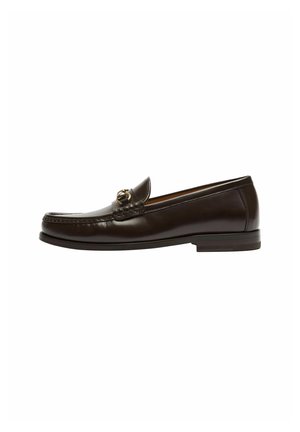 Loafers - dark brown calf