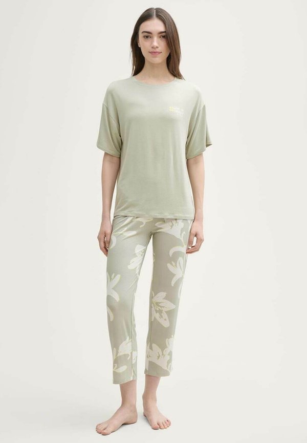 SET - Nachtwäsche Set - grün hell allover