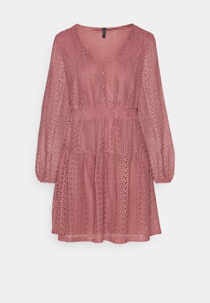 Vero Moda VMHONEY BUTTON SHORT DRESS - Rochie de zi - rose brown