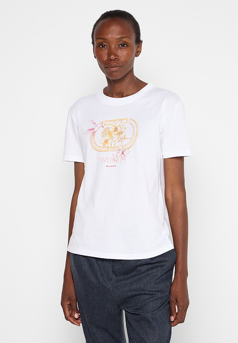 TWINSET T-shirt print wit TWINSET T-shirt print wit