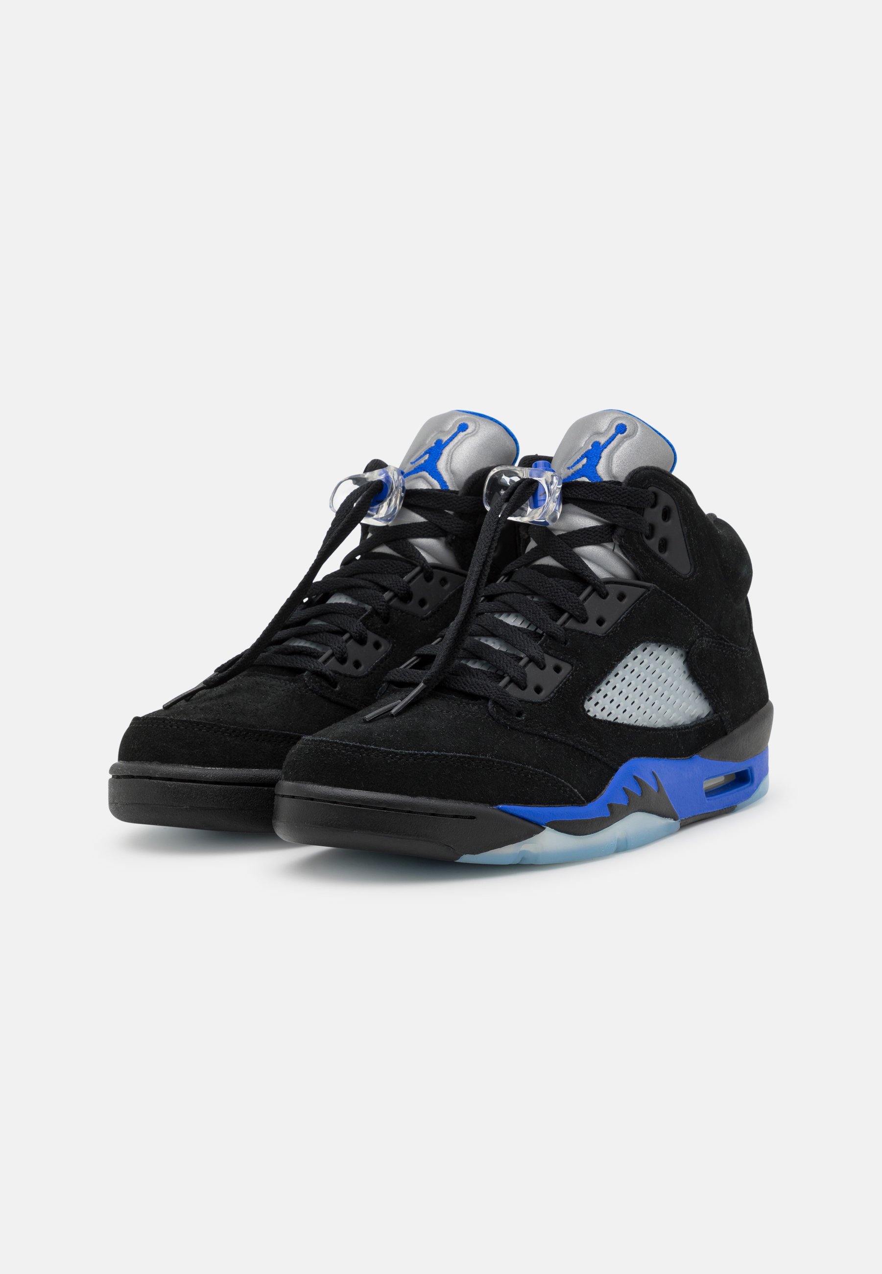 Jordan AIR JORDAN 5 RETRO - Sneakers hoog - black/racer blue/reflect  silver/Zwart - Zalando.nl