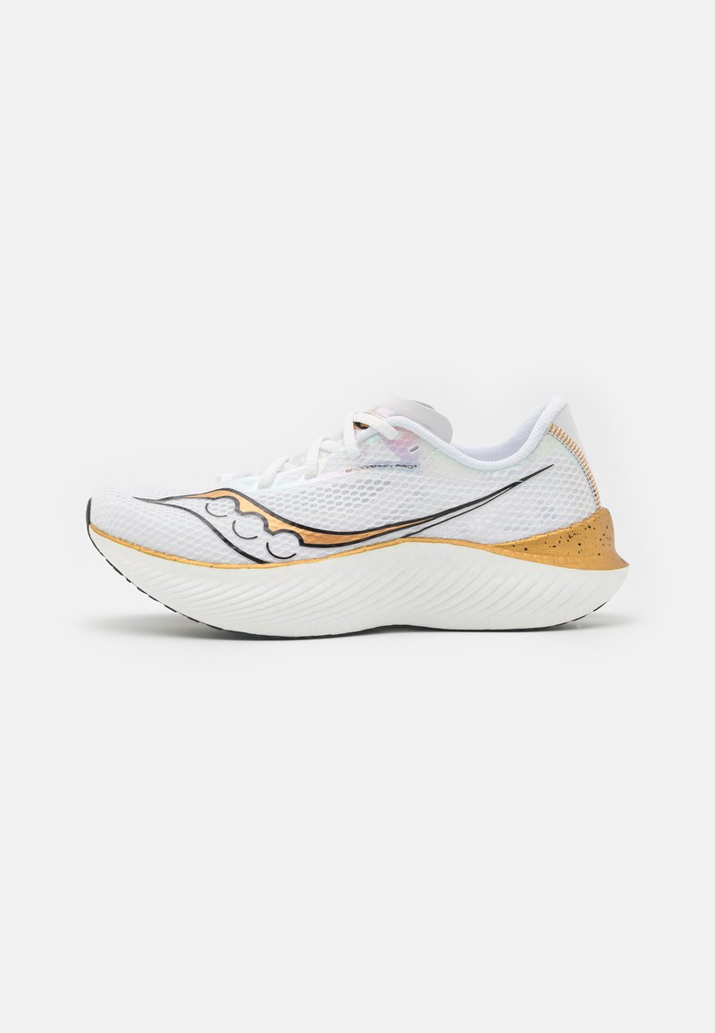 Saucony ENDORPHIN PRO 3 Hardloopschoenen voor op de weg white/gold/wit