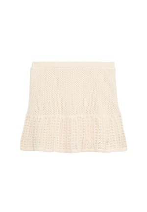 Marks & Spencer, POINTELLE KNIT MINI - A-lijn rok - soft white