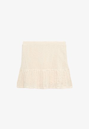Marks & Spencer, POINTELLE KNIT MINI - A-lijn rok - soft white