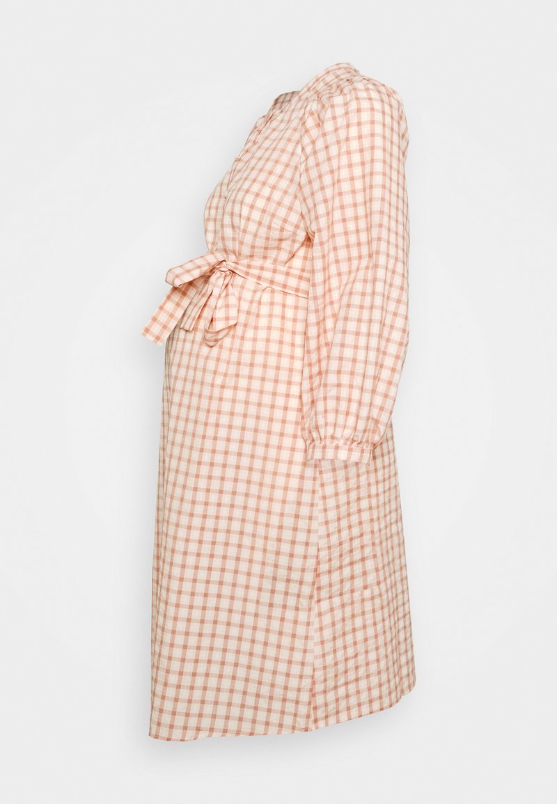 MAMALICIOUS MLFIONA LIA  WOVEN  - Vestido de malha - café crème