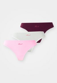 SIGNATURE THONG 3 PACK - String - wine/begonia/cannoli