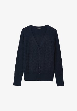 Calliope, MAGLIA TINTA UNITA - Strickjacke - blu notte