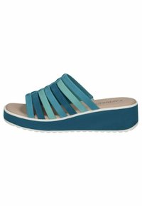 Iešļūcenes ar papēdi - blue comb
