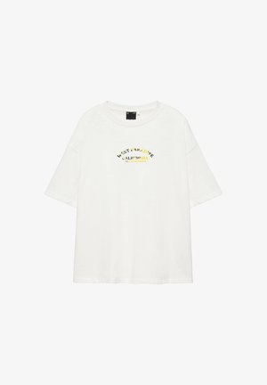 PULL&BEAR, - T-shirt z nadrukiem
