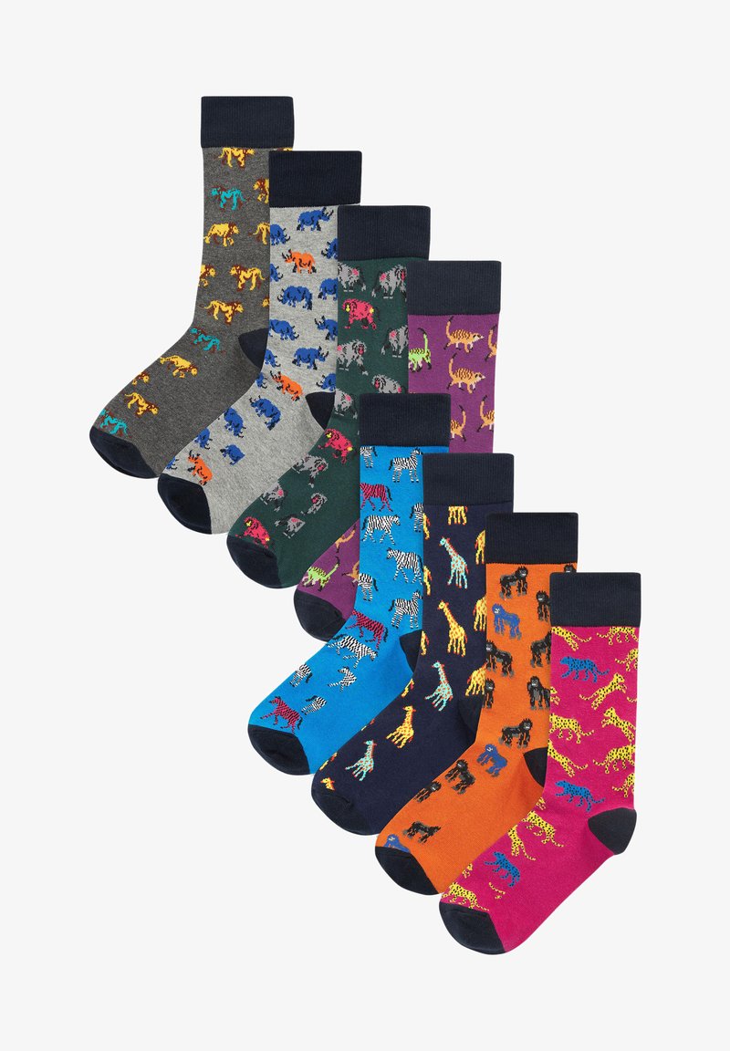 Next GEOMETRIC PATTERN EIGHT PACK - Socks - multicoloured