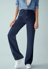 Massimo Dutti Jean flare - dark blue
