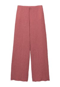 CREASED-EFFECT STRAIGHT - Hlače - bordeaux