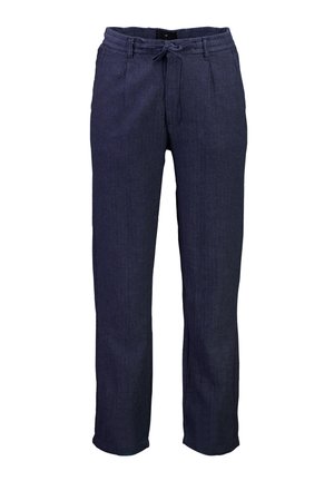 HERRINGBONE - Chino - navy