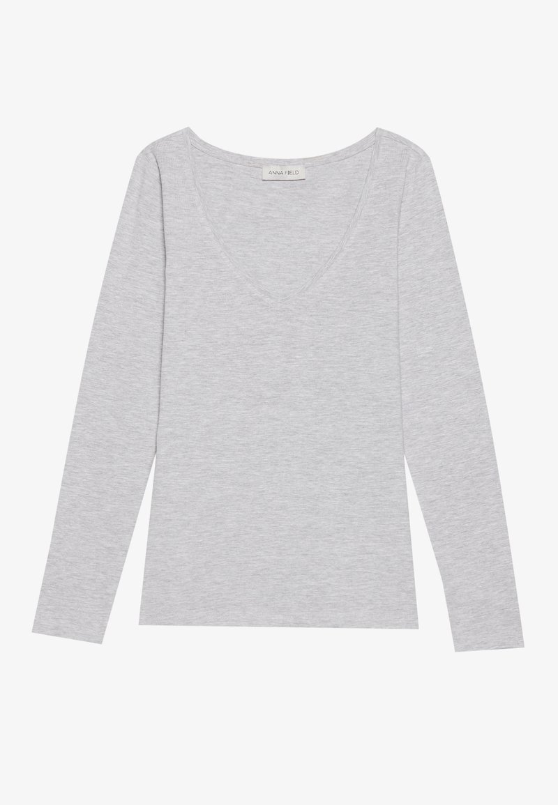 Anna Field Longsleeve lichtgrijs gemêleerd Anna Field Longsleeve lichtgrijs gemêleerd